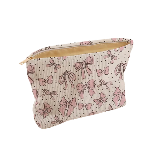 Bow Cosmetic Bag/Pouch