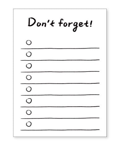 Don't Forget Notepad