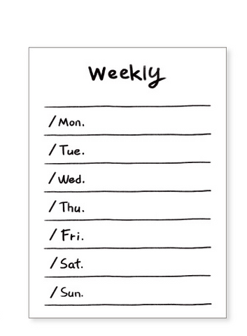 Weekly Notepad