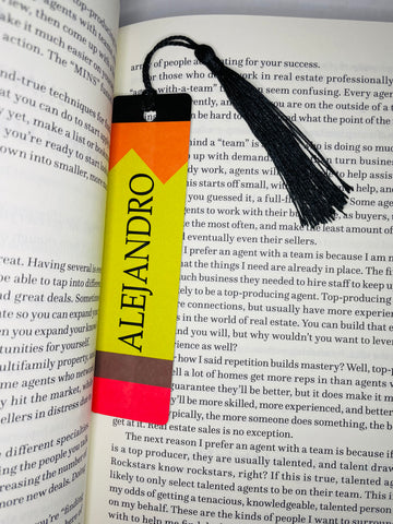 Personalized Pencil Bookmark